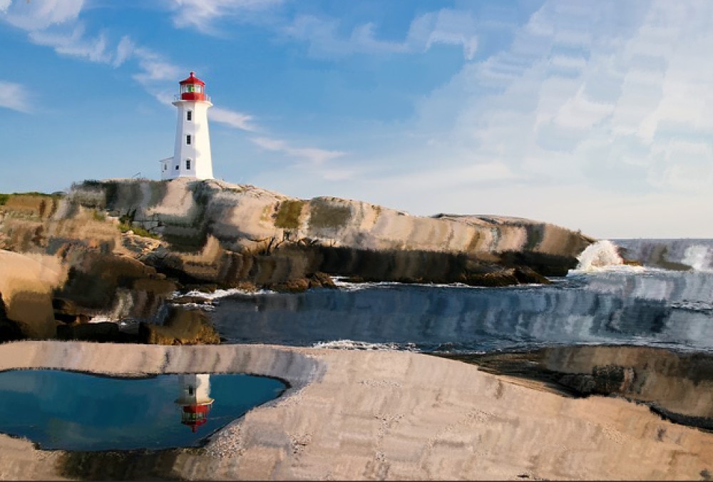The Clone Stamp Tool - Lighthouse Painting 