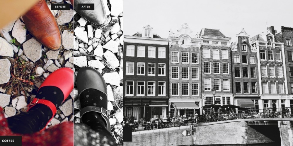 black and white photoshop and lightroom preset