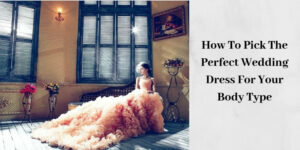 Elegant Wedding Dress - Bride In Peach Dress