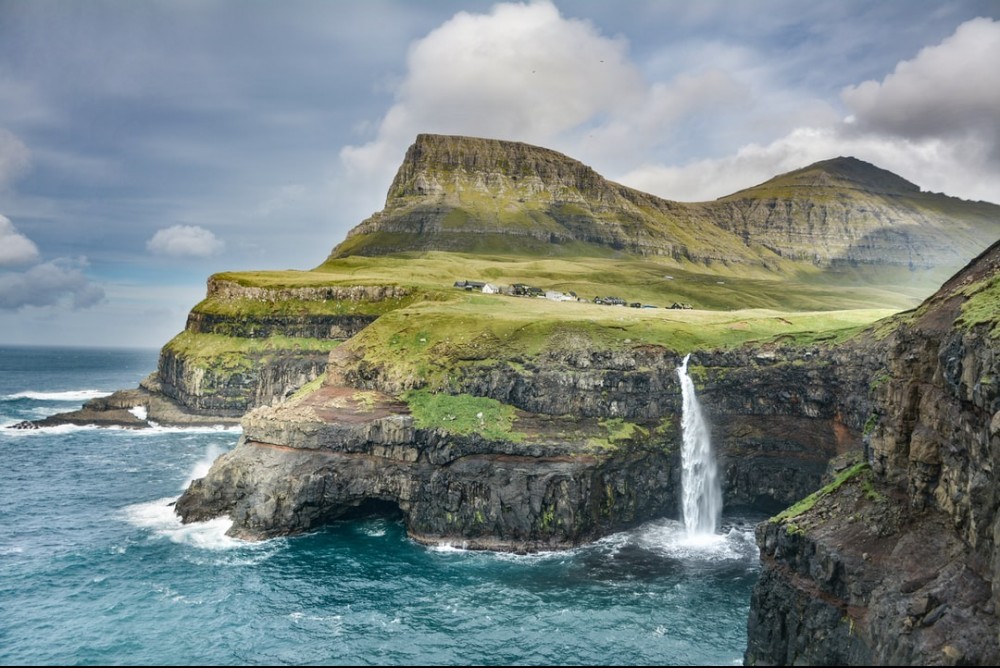 beautiful bluff by ocean