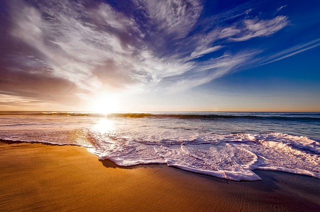 How To Photograph A Sunset - Sunset in Clouds Over Ocean